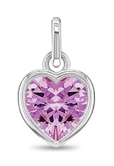 stunning sterling silver heart love October birthstone baby charm